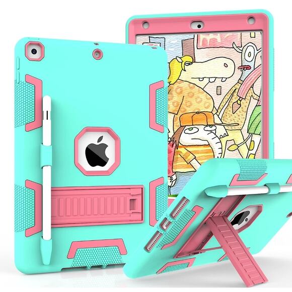 Other - 7th, 8th & 9th Generation Case, with Kickstand and Pencil Holder for ipad 10.2